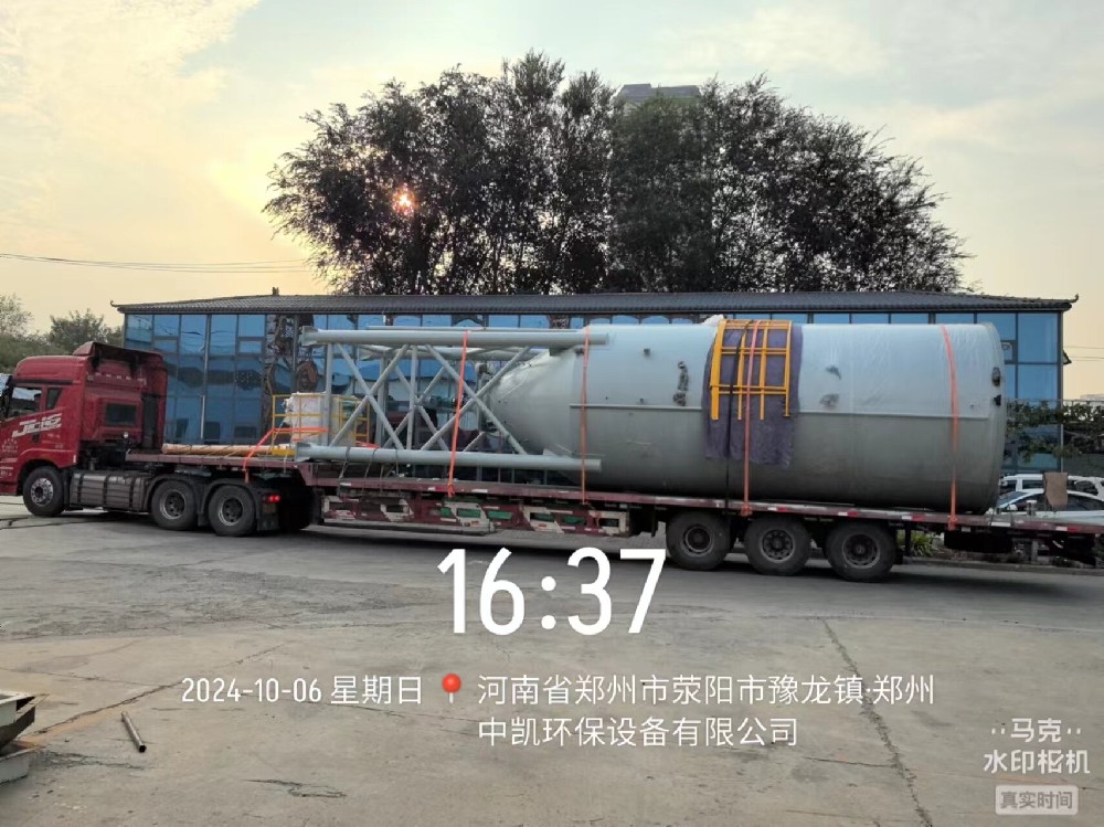 湖北黃岡市60m3石灰料倉發(fā)貨